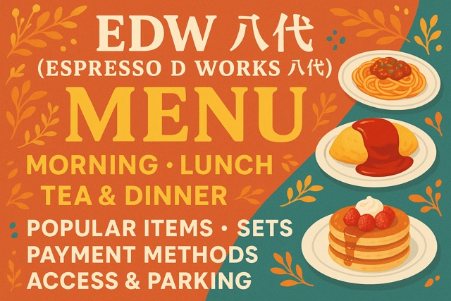 EDW Yatsushiro cafe menu illustration